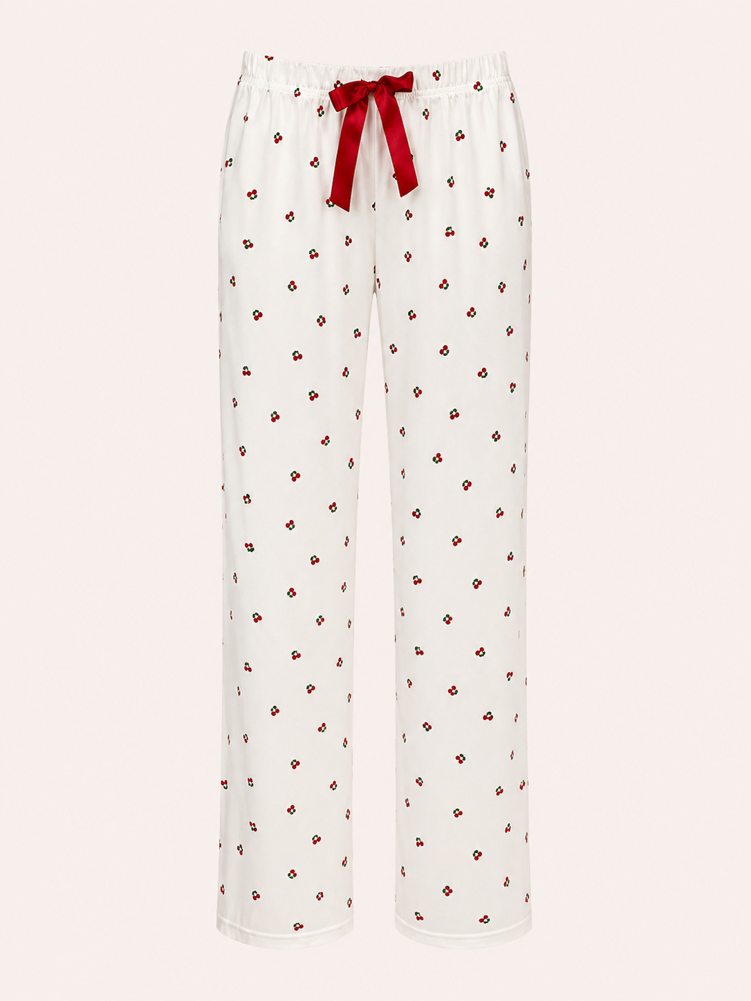 Beyaz Cherry Pijama Takım BG-0028