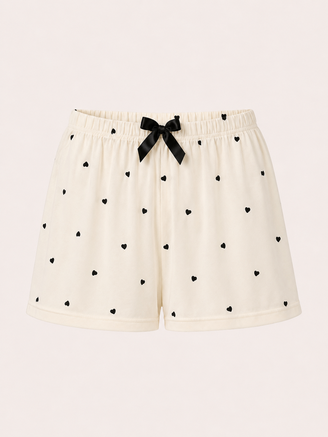Ekru Amor Şortlu Pijama Takım BG-0029