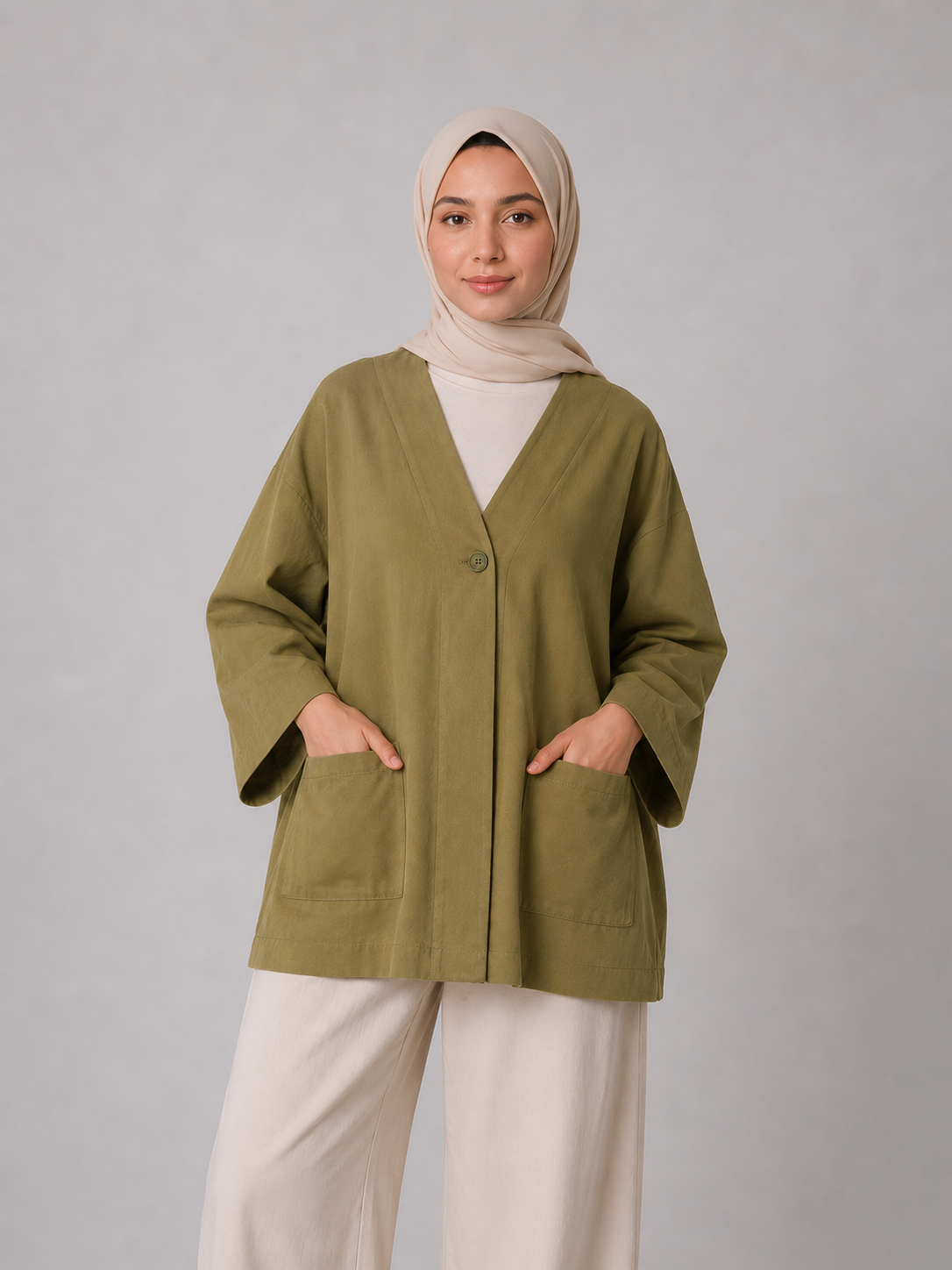 Haki Hari Ceket BG-0060