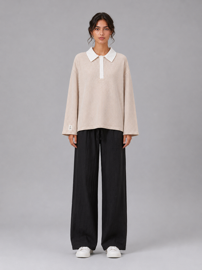 Lines Polo Yaka Sweatshirt BG-0044