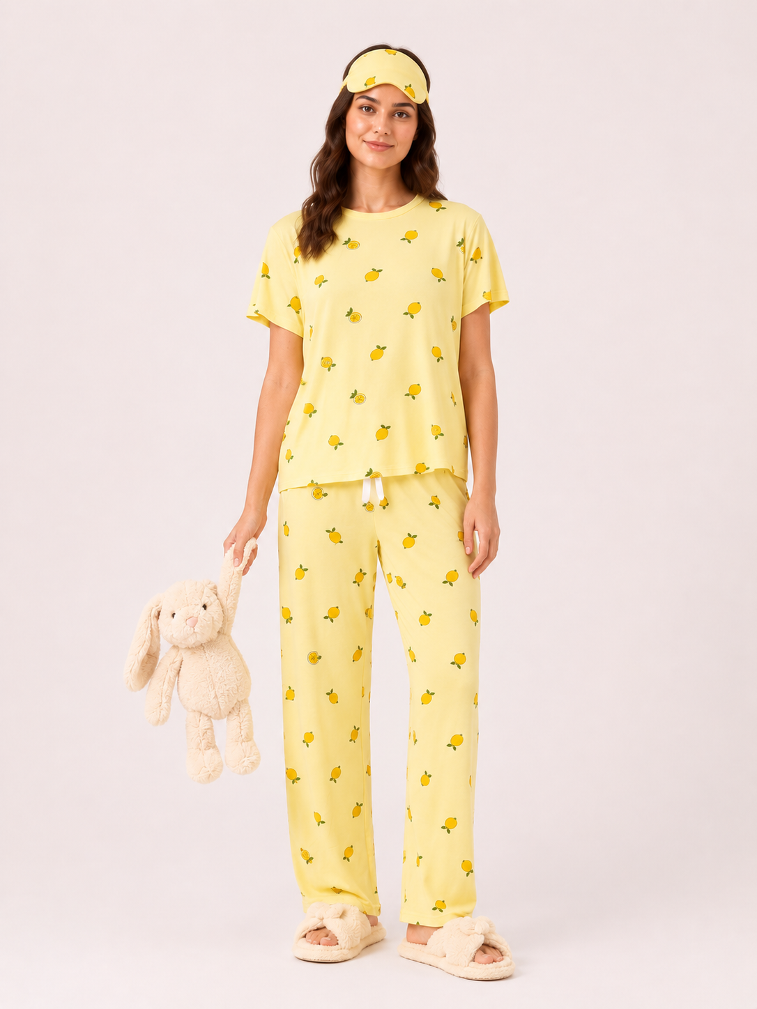 Sarı Lemon Pijama Takım BG-0027
