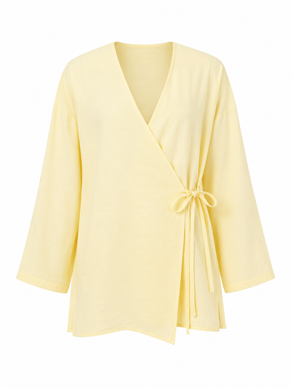 Sarı Qiyana Kimono Takım BG-0024