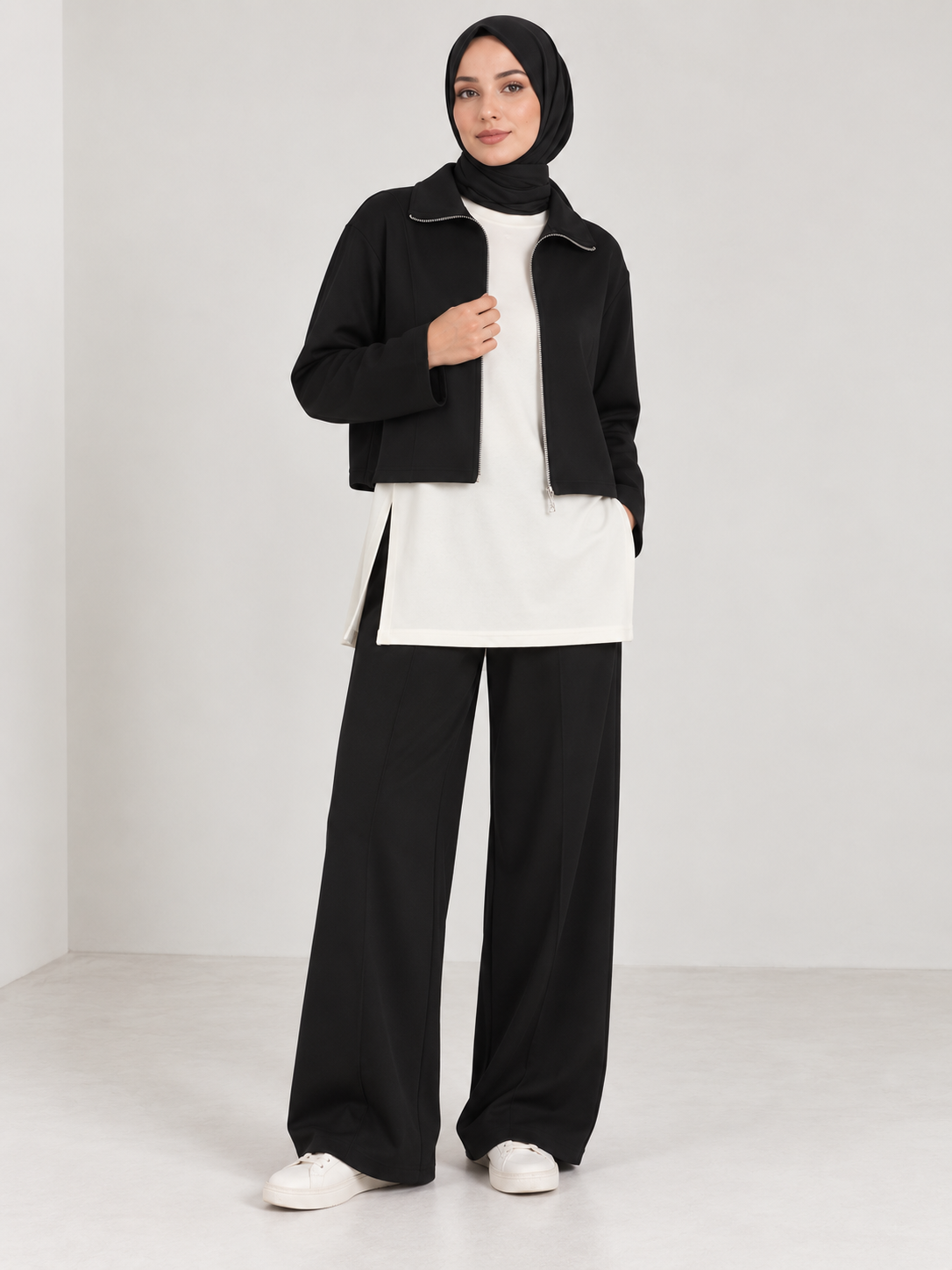 Siyah Zip Takım BG-0090