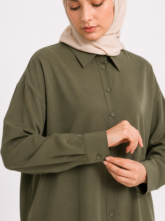 Haki Bello Düğmeli Takım BG-0032